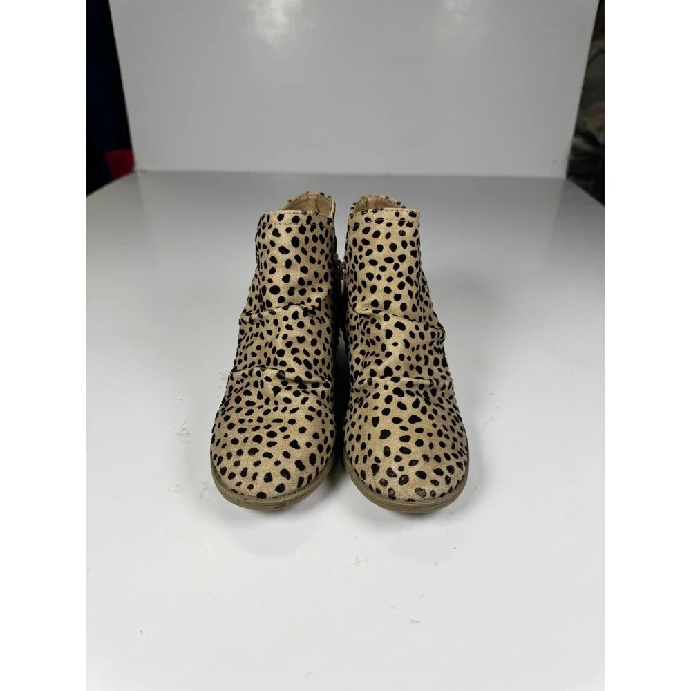 Blowfish Malibu Girls 2 Bootie Sand Pixie‎ Leopard Print Round Toe Ankle Boot